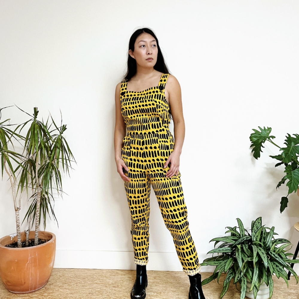 Nooworks Yellow and Black Jumpsuit